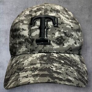 Texas Rangers '47 Brand Camo Trucker Adjustable Hat